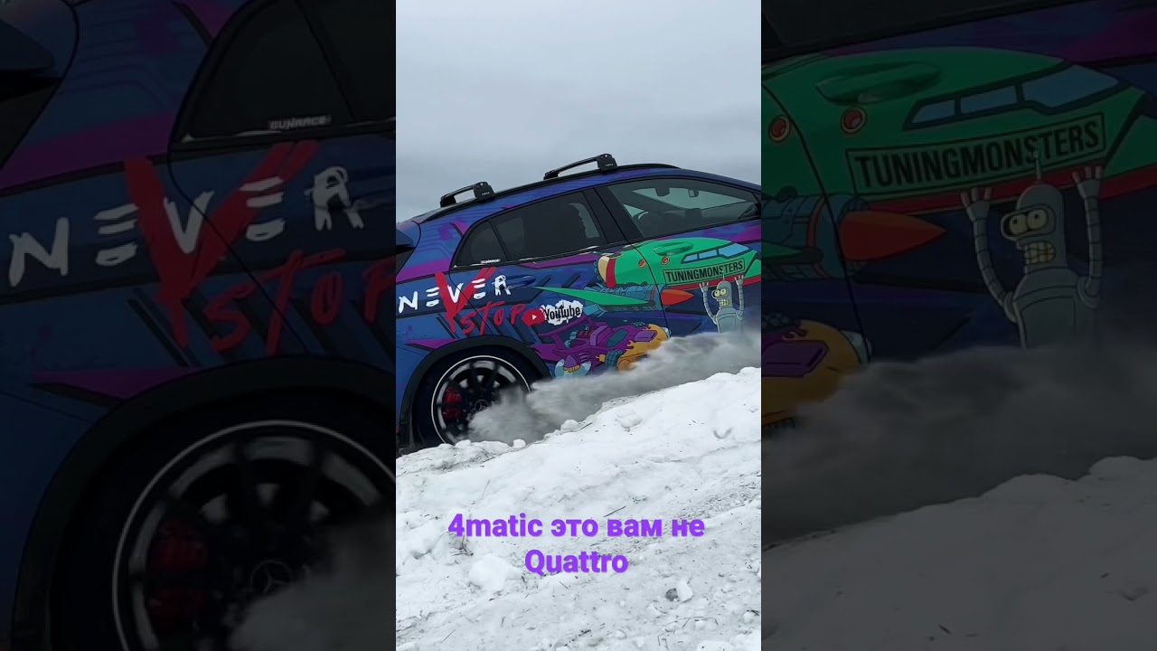 Анонс видео-теста 4matic в глубоком снегу 