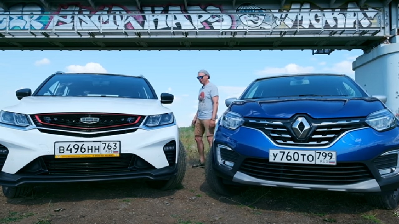 Анонс видео-теста Geely Coolray против Renault Kaptur 2020. Сравнение. Гонка. Оффроуд