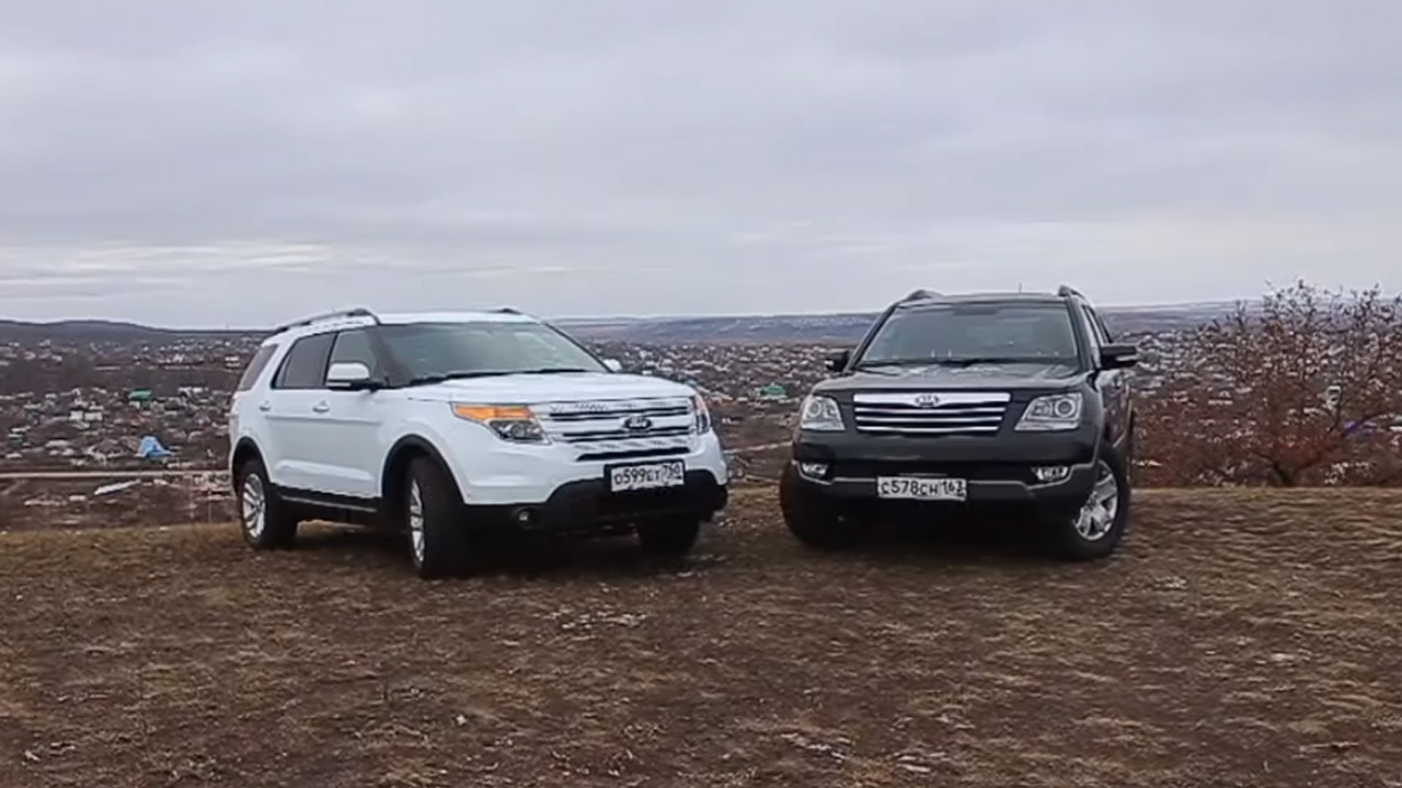 Анонс видео-теста Тест-драйв Ford Explorer против KIA Mohave