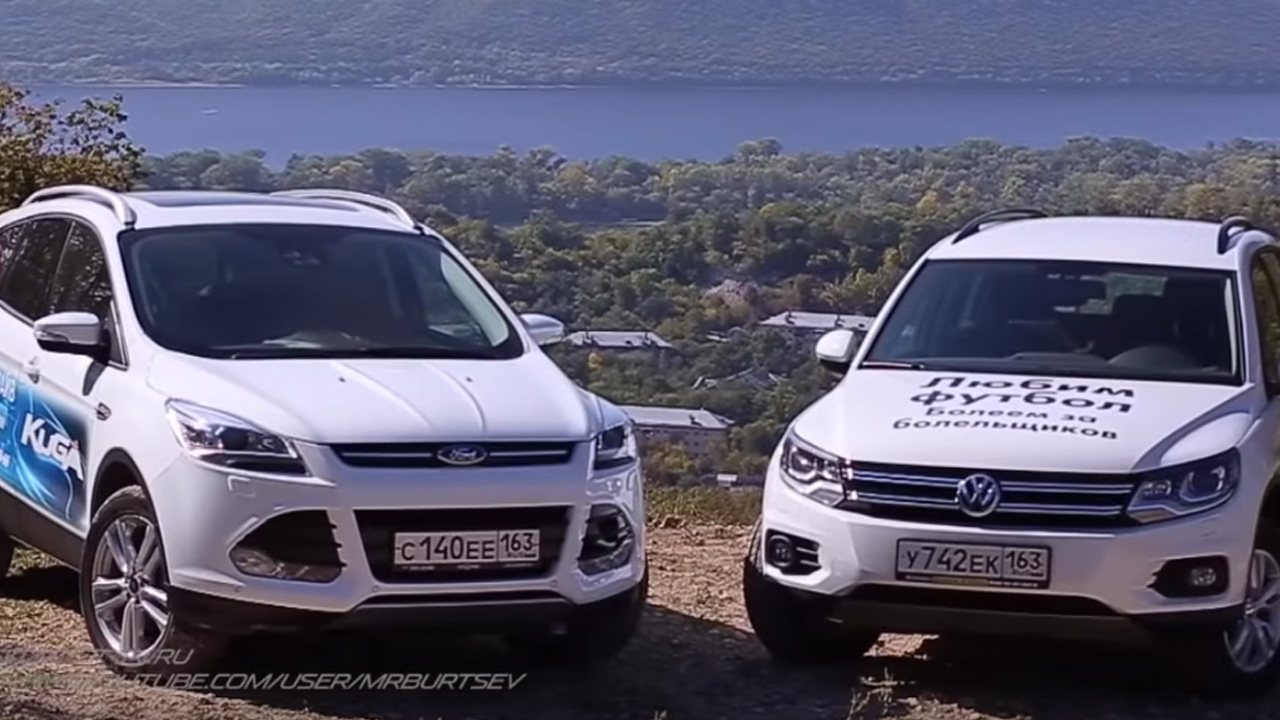 Анонс видео-теста Тест-драйв VW Tiguan против Ford Kuga