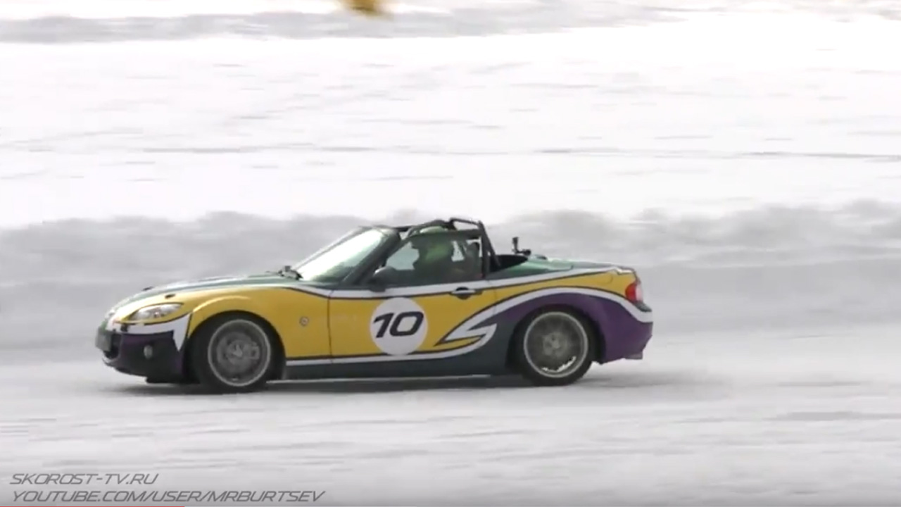Анонс видео-теста Тест-драйв Mazda MX5. Ледовая гонка Ice race