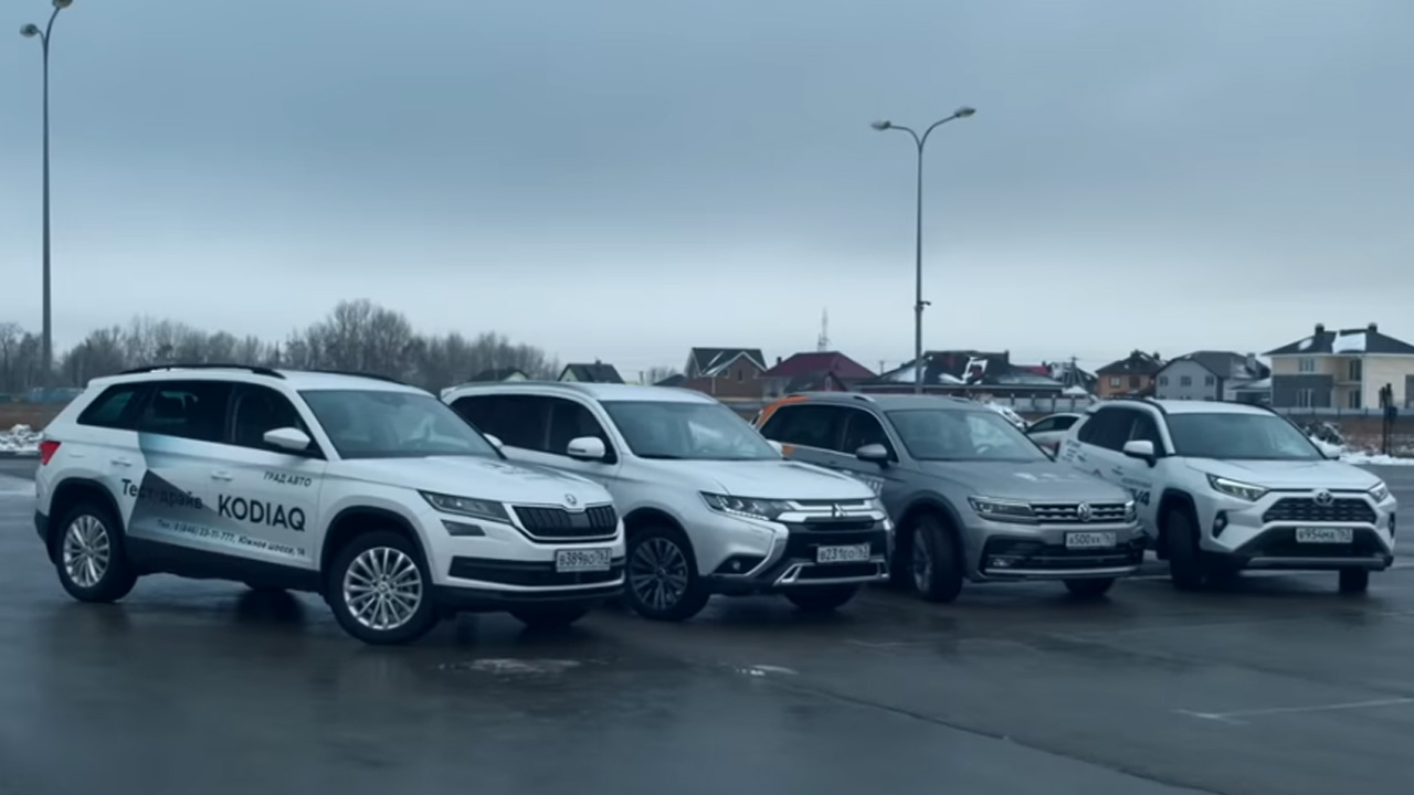 Анонс видео-теста На Новый RAV4 против всех (Тигуан, Кодиак, Аутлендер) Железный Офф Роад Тест.