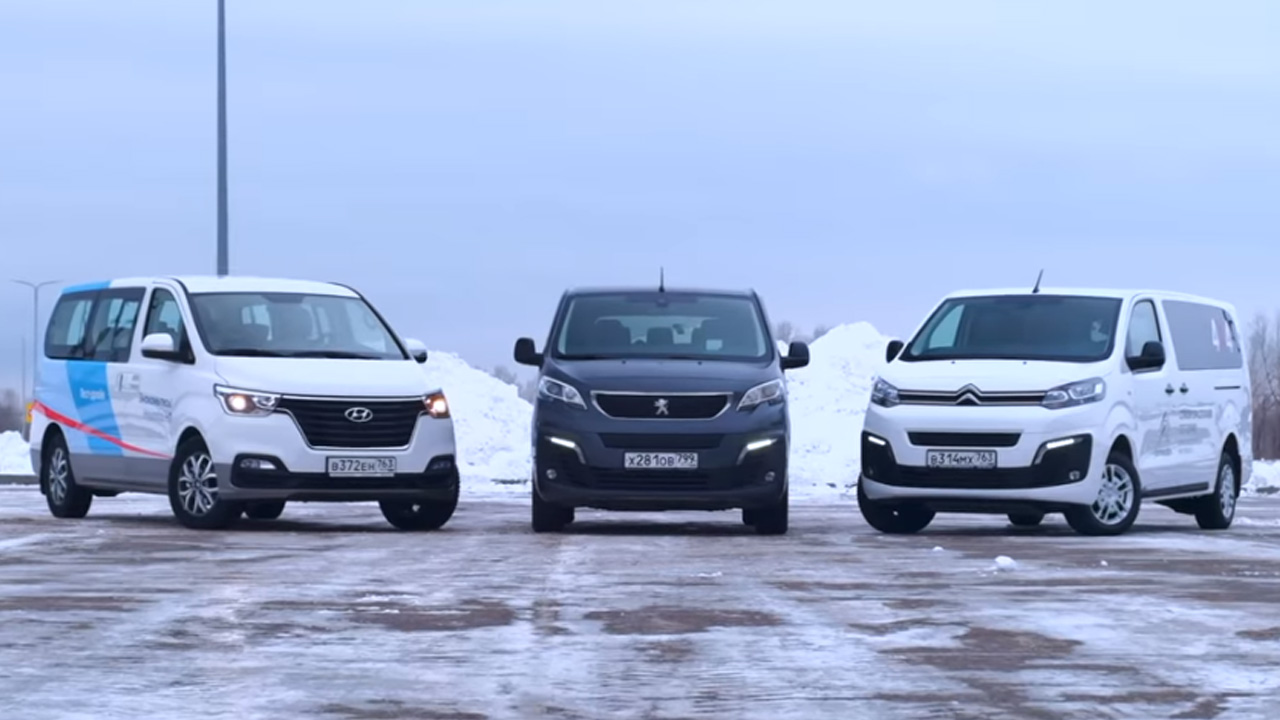 Анонс видео-теста Citroen Space tourer 4x4, Hyundai H1, Peugeot Traveller: Битва приводов. Сравнительный Тест-Драйв.