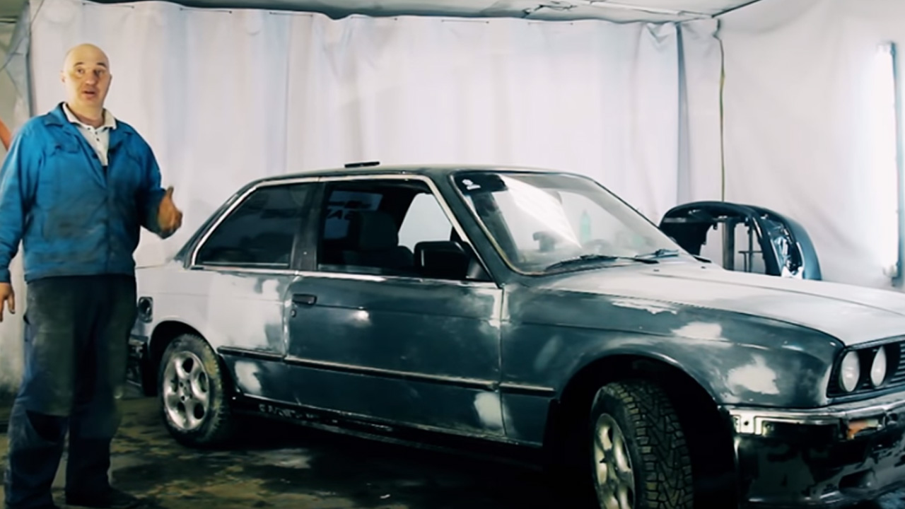 Анонс видео-теста Кузовные работы по BMW E30, устанавливаем ОБВЕСЫ