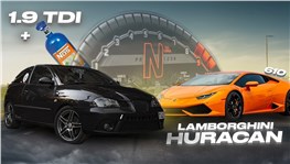 1.9TDI +NOS против Lamborghini Huracan LP610 . Такого не видел никто