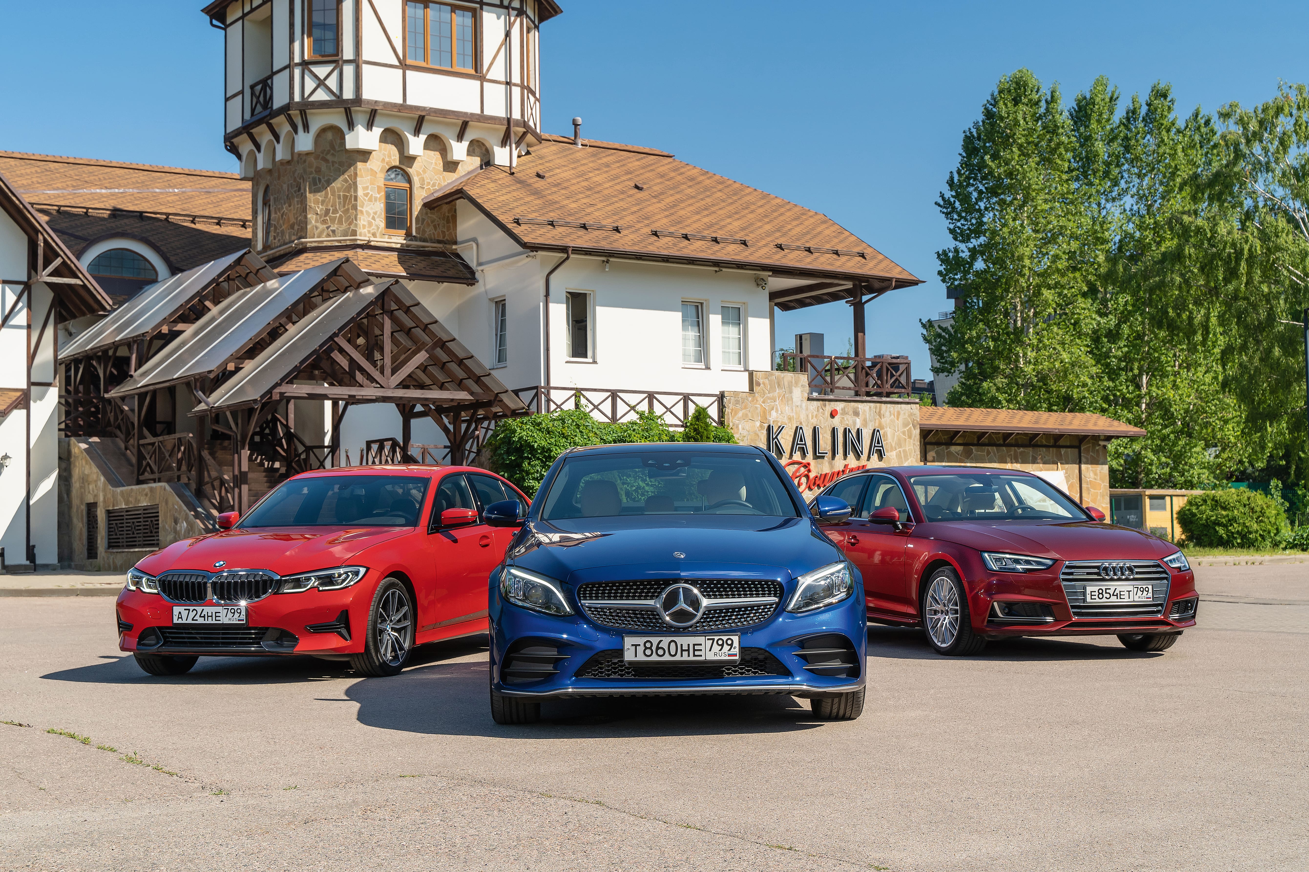 Анонс тест-драйва Птица-тройка по немецки: Драйверский BMW 3 Series, комфортабельный Mercedes-Benz C-Class или рассудительный Audi A4