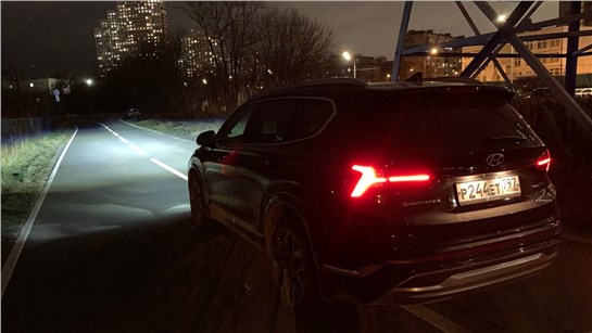 Анонс видео-теста Как светит Hyundai Santa Fe