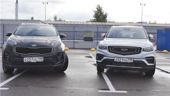 Анонс видео-теста Geely Atlas Pro против KIA Sportage ( Атлас против Киа)