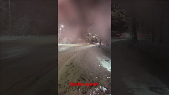 Анонс видео-теста Quattro on ice. Audi a8 Quattro power