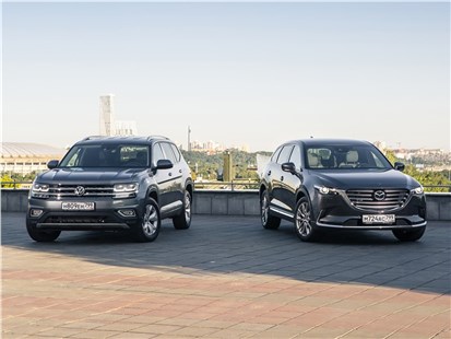 Анонс тест-драйва MAZDA CX-9 И VOLKSWAGEN TERAMONT: СХВАТКА «АМЕРИКАНЦЕВ» В РОССИИ