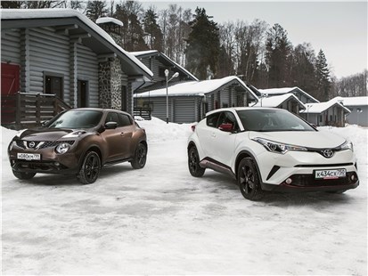 Анонс тест-драйва СРАВНИТЕЛЬНЫЙ ТЕСТ – "TOYOTA C-HR И NISSAN JUKE – ЧЕМ ПОКОРЯЮТ СЕРДЦА ДАМ ЯПОНСКИЕ «МАЛЫШИ»"