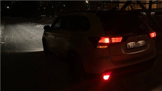 Анонс видео-теста Как светит Mitsubishi Outlander 2021 с галогенами