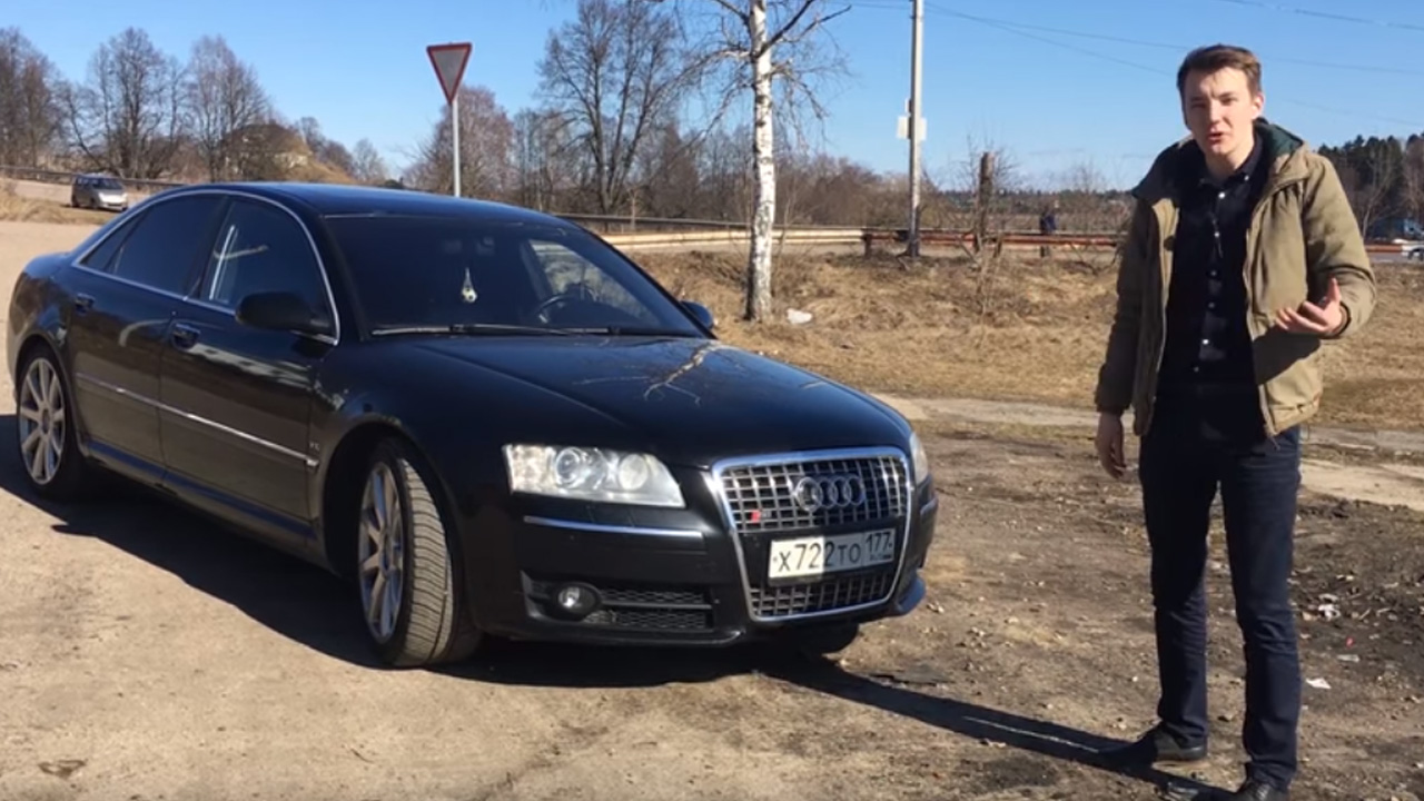 Анонс видео-теста Audi S8 стоимостью 15% от новой с пробегом 300 тыс. км