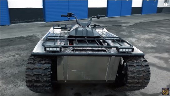 Анонс видео-теста Студент собрал вездеход для МЧС. PatrolTrack: квадроцикл на гусеницах #ЧУДОТЕХНИКИ №74
