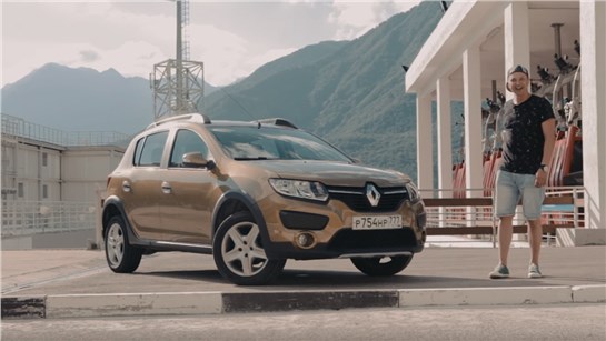 Анонс видео-теста Тест-драйв Renault Sandero Stepway (2017). Тачка Бурцева Для Серфинга #CочиФорния, часть 2