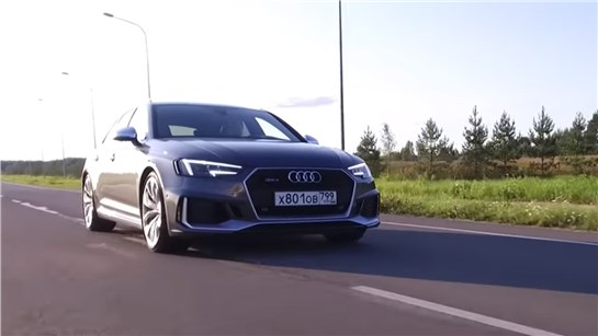 Анонс видео-теста Дешевле и Быстрее Мерса C43 AMG, Практичнее BMW M4 Купе. Тест Audi RS4 Игорь Бурцев.