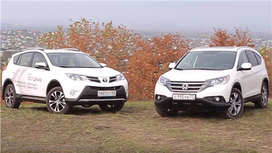 Анонс видео-теста Тест-драйв Honda CR-V против Toyota RAV4. Кто круче?