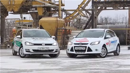 Анонс видео-теста Тест-драйв Ford Focus против VW Golf 7