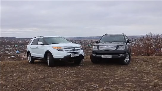 Анонс видео-теста Тест-драйв Ford Explorer против KIA Mohave