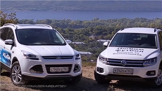 Анонс видео-теста Тест-драйв VW Tiguan против Ford Kuga