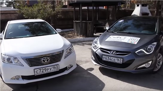 Анонс видео-теста Тест-драйв Toyota Camry против Hyundai i40. Кто кого?