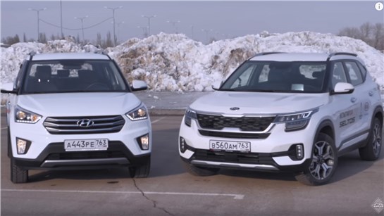 Анонс видео-теста Kia Seltos Против Креты: Выживет ли вариатор? Тест-Драйв Kia Seltos против Hyundai Creta