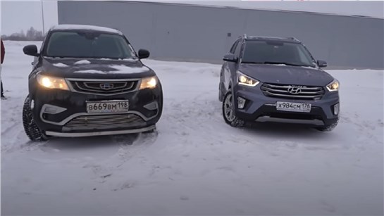 Анонс видео-теста Hyundai Creta против Geely Atlas. Что лучше ровно за 1.4 миллиона?