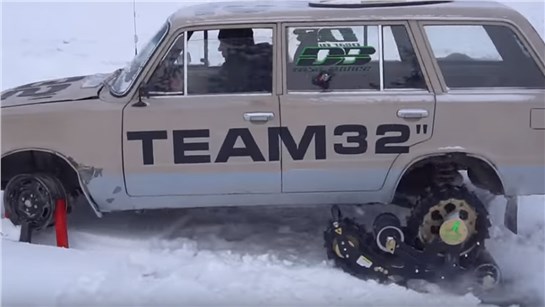 Анонс видео-теста ЖИГУЛИ на ГУСЕНИЦАХ