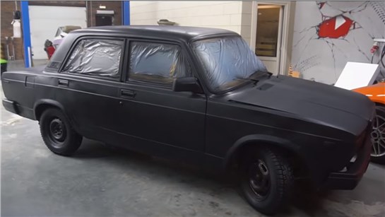 Анонс видео-теста Самая черная краска Vantablack - сделали и покрасили Жигули