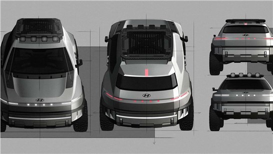 Анонс тест-драйва Hyundai показала концепт брутального внедорожника Crater