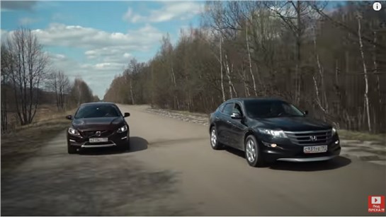Анонс видео-теста Уникальный Оффроад! Honda CrossTour против Volvo S60 Cross Country на бездорожье