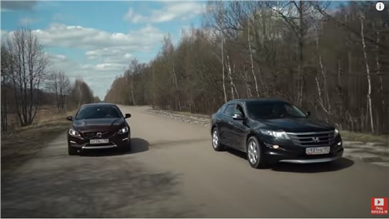 Анонс видео-теста Уникальный Оффроад! Honda CrossTour против Volvo S60 Cross Country на бездорожье