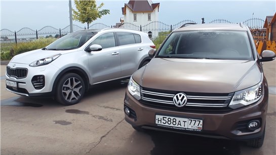 Анонс видео-теста KIA Sportage против Volkswagen Tiguan! Сравнение и оффроад Киа Спортейдж и Фольксваген Тигуан 2016
