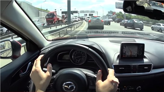 Анонс видео-теста За что любят Mazda 3?! Тест драйв Мазда 3 2.0 Автомат на ходу