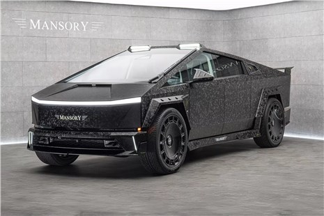 Анонс тест-драйва Mansory превратил Tesla Cybertruck в экстравагантный карбоновый арт-объект