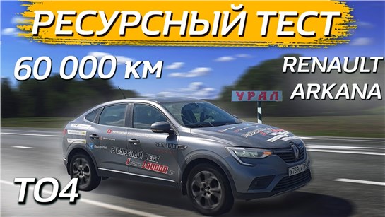 Анонс видео-теста Настоящие испытания Россией. Renault Arkana 1.3 CVT после 60 000 км пробега.