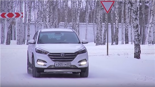 Анонс видео-теста New Hyundai Tucson _ 2015 /на льду/ - ТЕСТ-ДРАЙВ Александра Михельсона