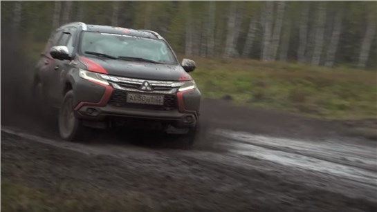 Анонс видео-теста Mitsubishi Pajero Sport 2017 за рулем Хироши Масуока - обзор Александра Михельсона