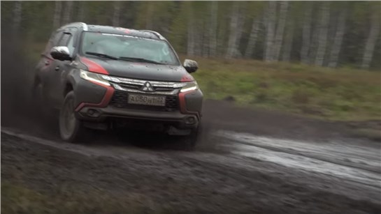 Анонс видео-теста Mitsubishi Pajero Sport 2017 за рулем Хироши Масуока - обзор Александра Михельсона