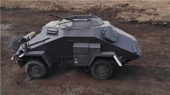 Анонс видео-теста Самодельный танк на базе УАЗ. Обзор немецкого военного броневика.