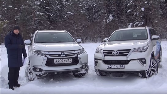 Анонс видео-теста Тойота Фортунер (Toyota Fortuner) против Митсубиси Паджеро Спорт (MPS) тест драйв от Энергетика