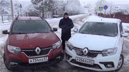 Анонс видео-теста Что же лучше Рено Логан (механика) или Сандеро Степвей (вариатор) тест драйв от Энергетика