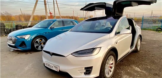 Анонс видео-теста Почему это ЛУЧШАЯ МАШИНА. Моя мечта Tesla Model X vs Audi E-tron