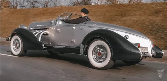 Анонс видео-теста Тачка из игры Mafia на улицах Москвы! Обзор Auburn 1935 года