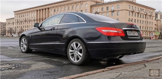 Анонс видео-теста Mercedes-Benz W212 (с207) E250. срущий пес