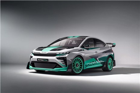 Анонс тест-драйва Skoda показала новый концепт трекового электрокара Enyaq RS Race с кузовом из льняного волокна