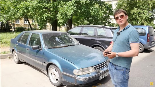 Анонс видео-теста Saab 9000 Сааб 9000 Швед с Джонсоном