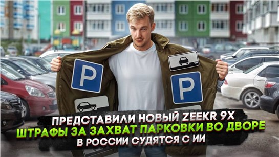 Анонс видео-теста Представили новый ZEEKR 9X | Штрафы за захват парковки во дворе | В России судятся с ИИ