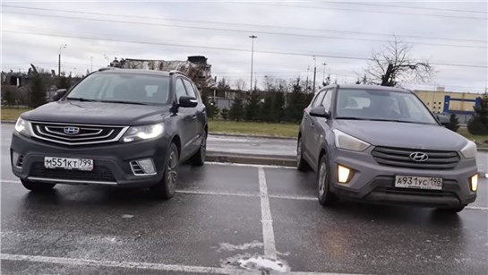 Анонс видео-теста Плюсы и минусы бюджетных паркетников: Hyundai Creta vs Geely Emgrand X7