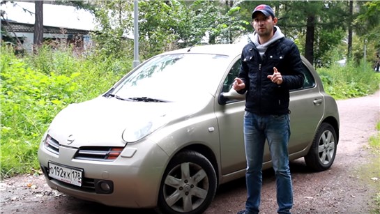 Анонс видео-теста Обзор Nissan Micra (ниссан микра) тест драйв Машины для мужика